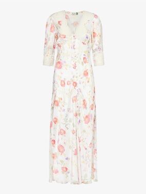 RIXO Simone Dress in Waterblossom Floral
